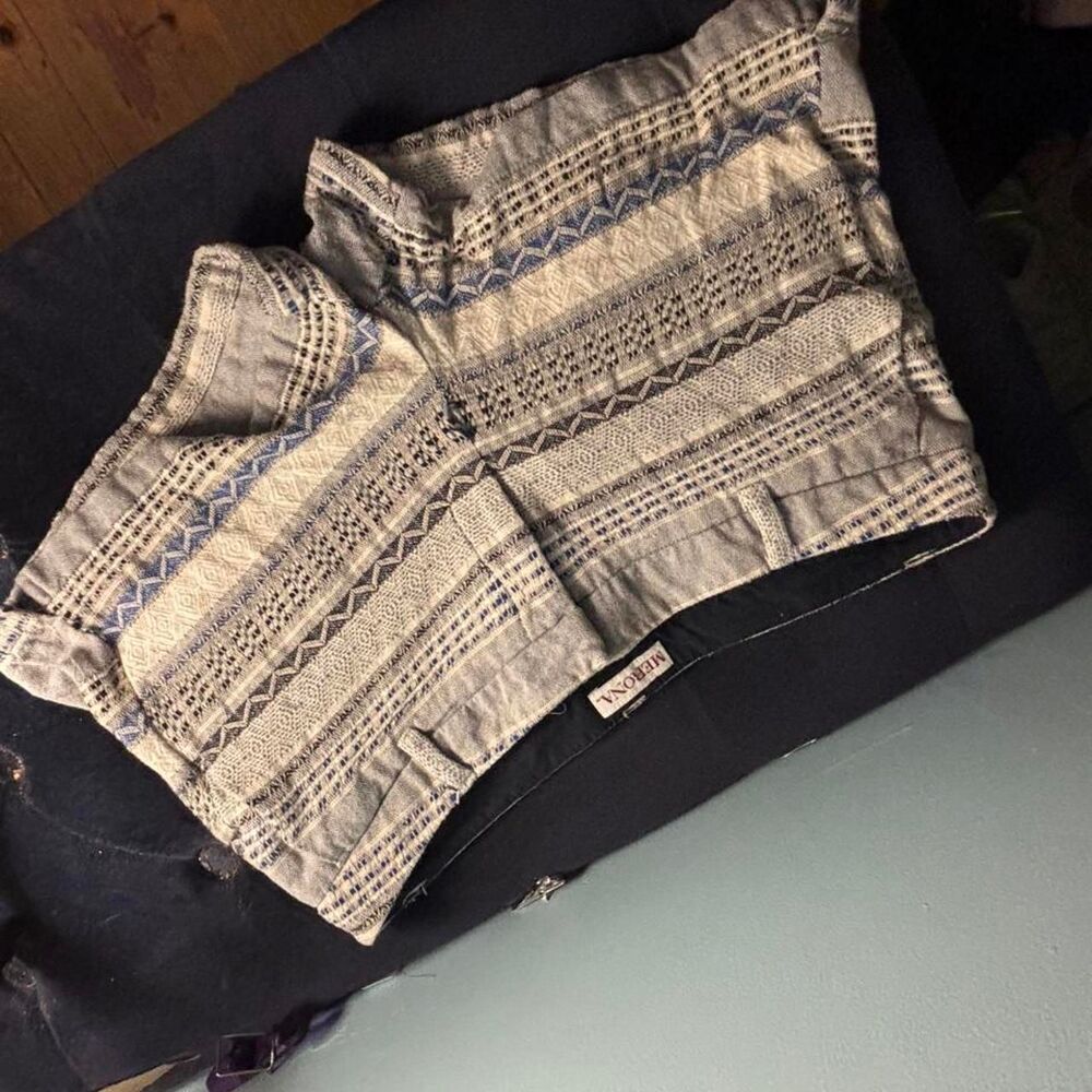 Merona Women's Blue and Grey Shorts